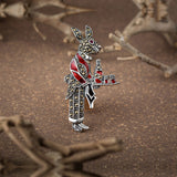 Peter Rabbit Oxidised Silver Brooch for Women with Marcasite