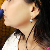 Blue Drop Dome Jhumki