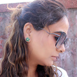 Rang Sugandha Studs in Green