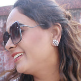 Aabha Sterling Silver White Studs - Mother of Pearl