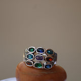 Hoor Ring for Women - Multi stone