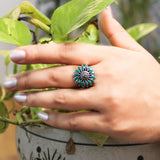 Kusum Surbhi Ring for Women - Green Onyx
