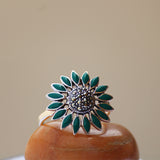 Kusum Surbhi Ring for Women - Green Onyx