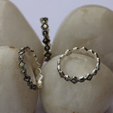 Noori Sterling Silver Ring for Women - Marcasite