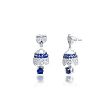 Blue Drop Dome Jhumki