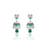 Sparkly Green Bell Jhumki