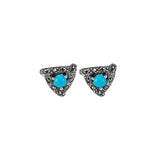 Aqua Trinity Studs