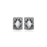 Gorgeous You Silver Stud earrings