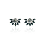 Black Magical Flower Studs