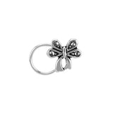 Knotted Ribbon Wired Nose Pin
