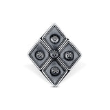 The Bold Four Diamond Shape Ring