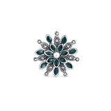 Blooming Green Flower Ring