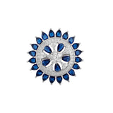 Blue Angelic Flower Ring