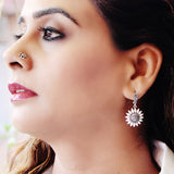 White Blossom 3 Piece Silver Set for Women
