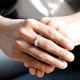 Bling Seduction Band for Men in 925 Sterling Silver with Zirconia