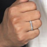 Silver Scale Band for Men in 92.5 Sterling Silver