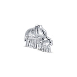 Mama Elle Oxidised Silver Brooch for Women with Marcasite