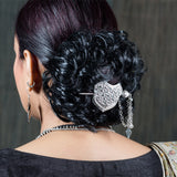 Ramya Silver Juda Pin for Women