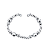 Galaxy Silver Bead Bracelet for Women