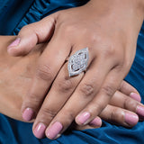 Pranshi Silver Ring for Women with Zirconia
