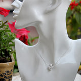 Superwomen Charm Silver Pendant Chain Set with Zirconia