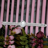 Unending Delight Oval Dial Silver Watch for Women