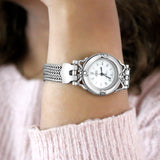 Everyday Moments Oxidised Silver Watch for Women with Round Dial