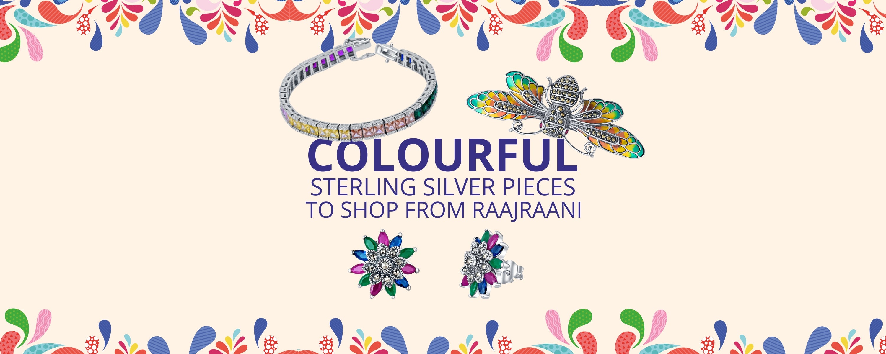 Colourful Sterling Silver Pieces to Shop from Raajraani