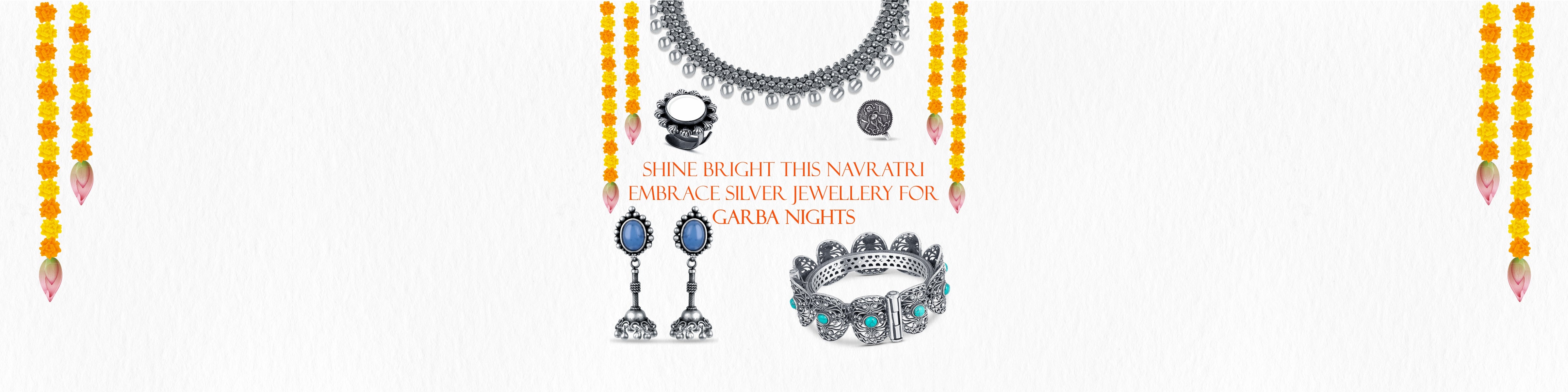 Shine Bright This Navratri: Embrace Silver Jewellery for Garba Nights