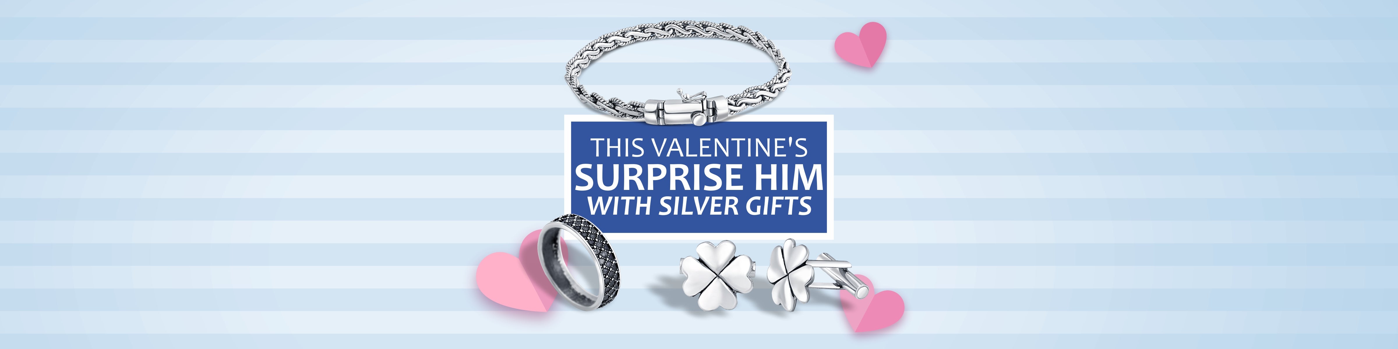 This Valentine's Surprise Him with Silver Gifts by Raajraani