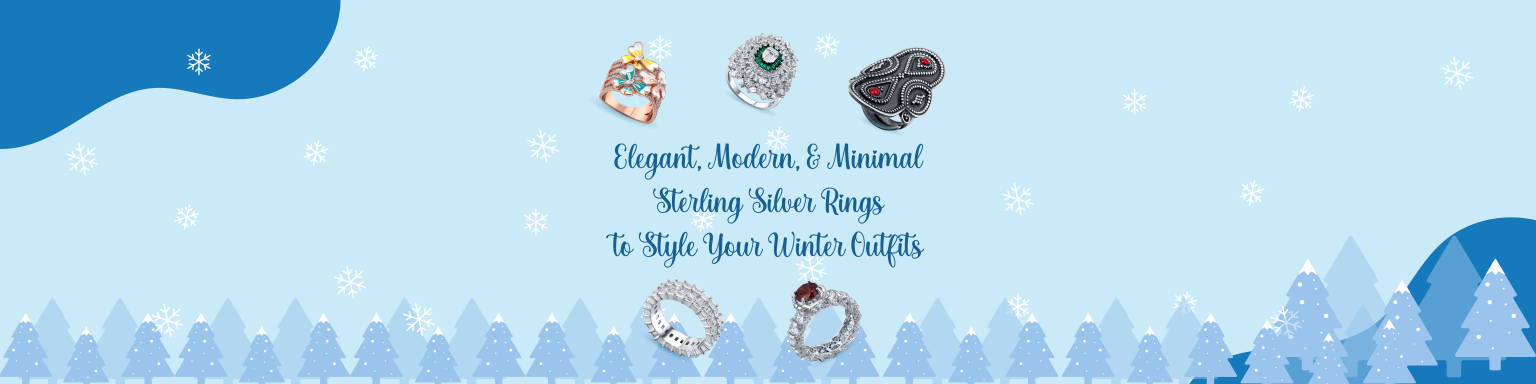 Elegant, Modern, & Minimal Sterling Silver Rings to Style Your Winter Outfits