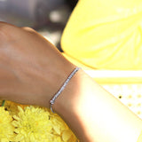Shimmery Joy 925 Sterling Silver Bracelet for women
