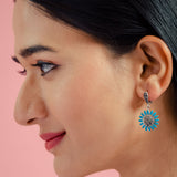 Blue Blossom 3 Piece Silver Set for Women