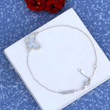 White Butterfly 925 sterling silver bracelet for women
