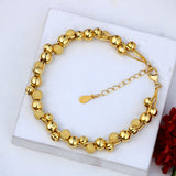Indu Sterling Silver Bracelet in Gold Finish for Women