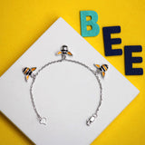 Buzzy Honeybee Sterling Silver Bracelet for Babies