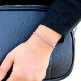 Magenta Desire Sterling Silver zirconia Bracelet for Women