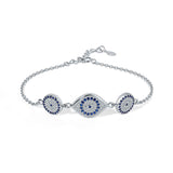 Nazarein Evil Eye Sterling Silver Bracelet for women