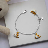 Adorable Yellow Fish Sterling Silver Bracelet for Babies