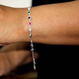 Sparkling Colors 925 Sterling silver bracelet for women