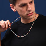 Rudraveerya 925 Sterling Silver Rudraksha Chain for Men