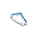Dharani Sterling Silver Ring for women- Blue Opal