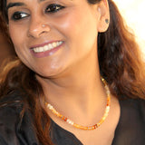 Kanaka Rekha – Dark Citrine stone Necklace for women