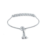 Shimmery Drops 925 Sterling Silver Bracelet for women