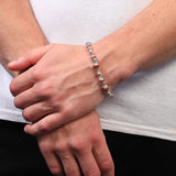 Rudrakshakavach 925 Sterling Silver Bracelet for Men