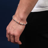 Rudrakshakavach 925 Sterling Silver Bracelet for Men