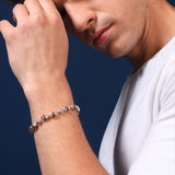 Rudrakshakavach 925 Sterling Silver Bracelet for Men