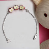 Mouth-watering Apples Sterling Silver Bracelet for Babies