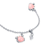 Pinky Crabs Sterling Silver Bracelet for Babies