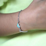 Blue Dolphin Sterling Silver Bracelet for Babies